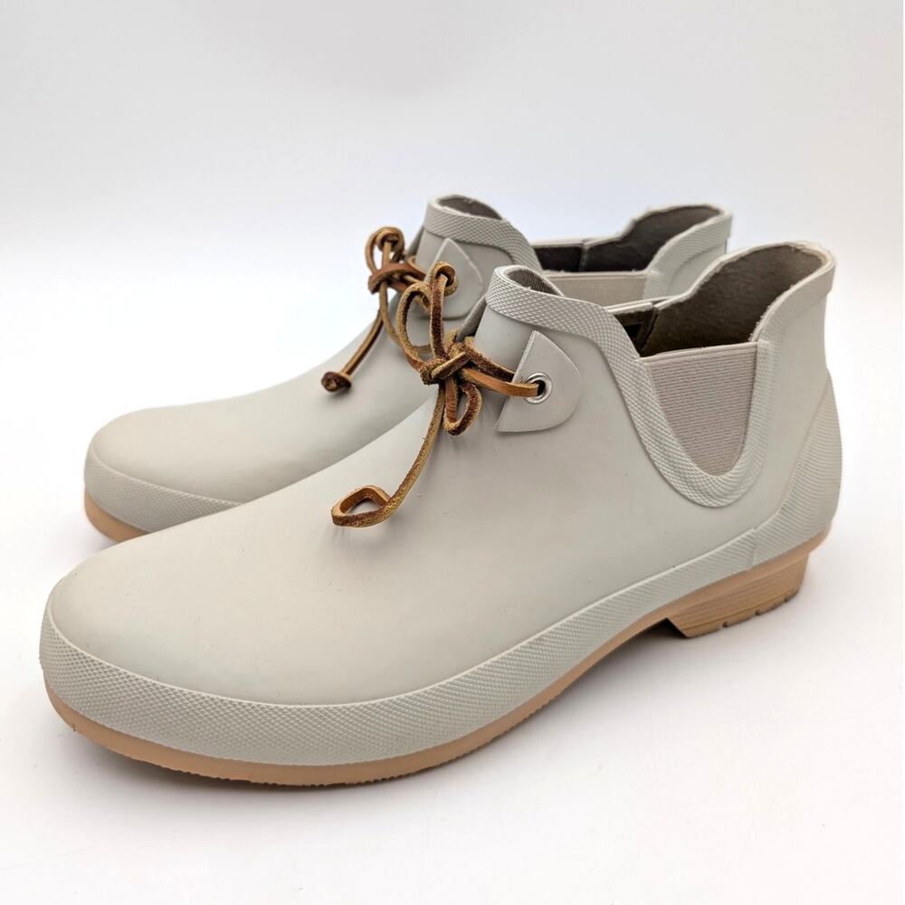 Chooka Downtown Tie Ankle Waterproof Rain Boot Women's Sand Size US11 EU42